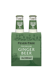 FEVER-TREE Premium Ginger Beer Pack 4x200ML Etiquette FR, sodas, sodas, sodas - 4,17 €